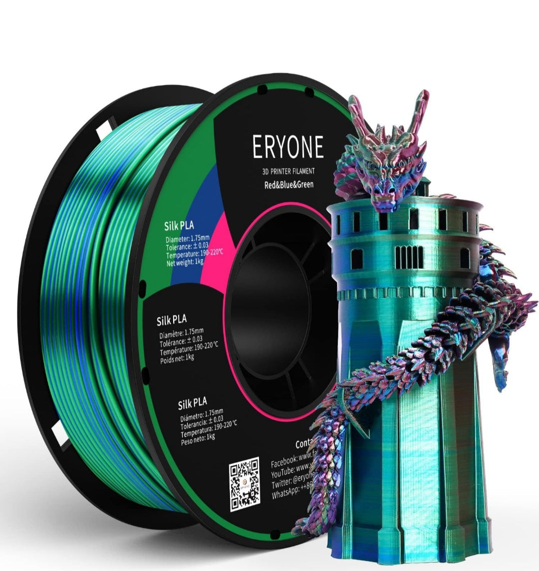 Eryone Red & Blue & Green Silk - Plottersu