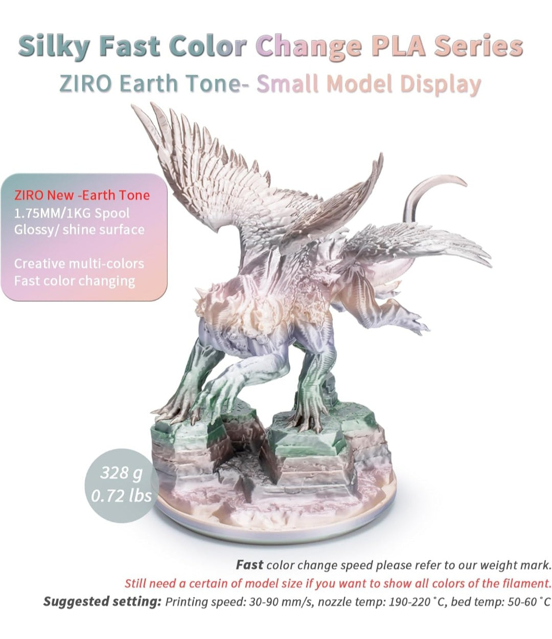 Ziro Eart Tone Rainbow Silk - Plottersu