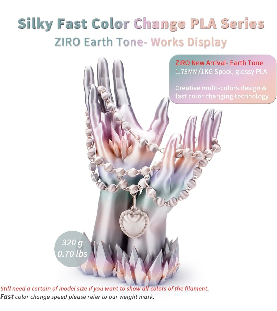 Ziro Eart Tone Rainbow Silk - Plottersu