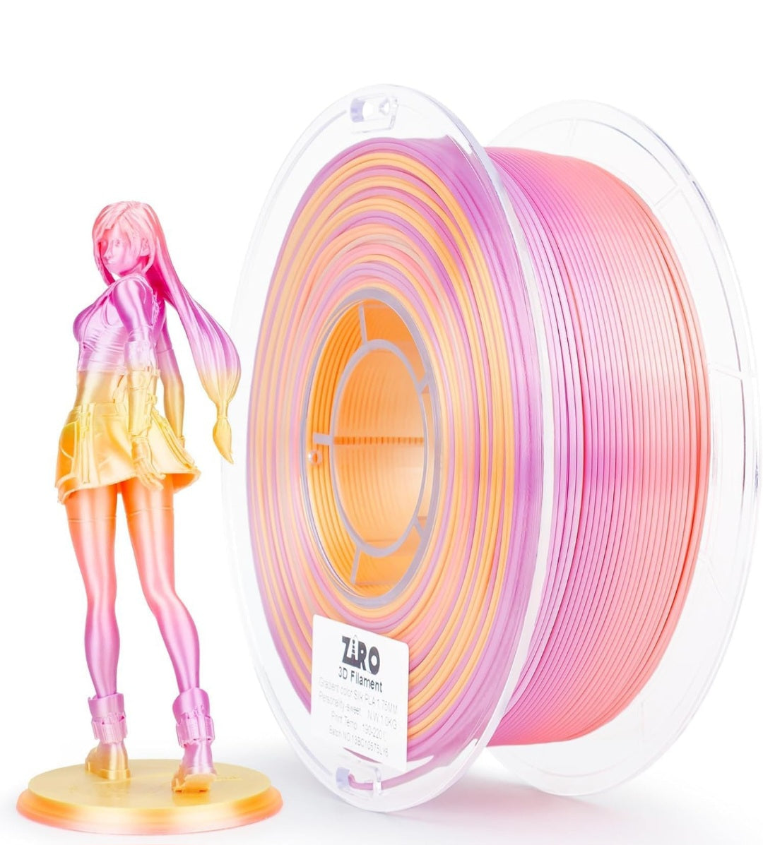 Ziro Personality Sweet Rainbow Silk - Plottersu