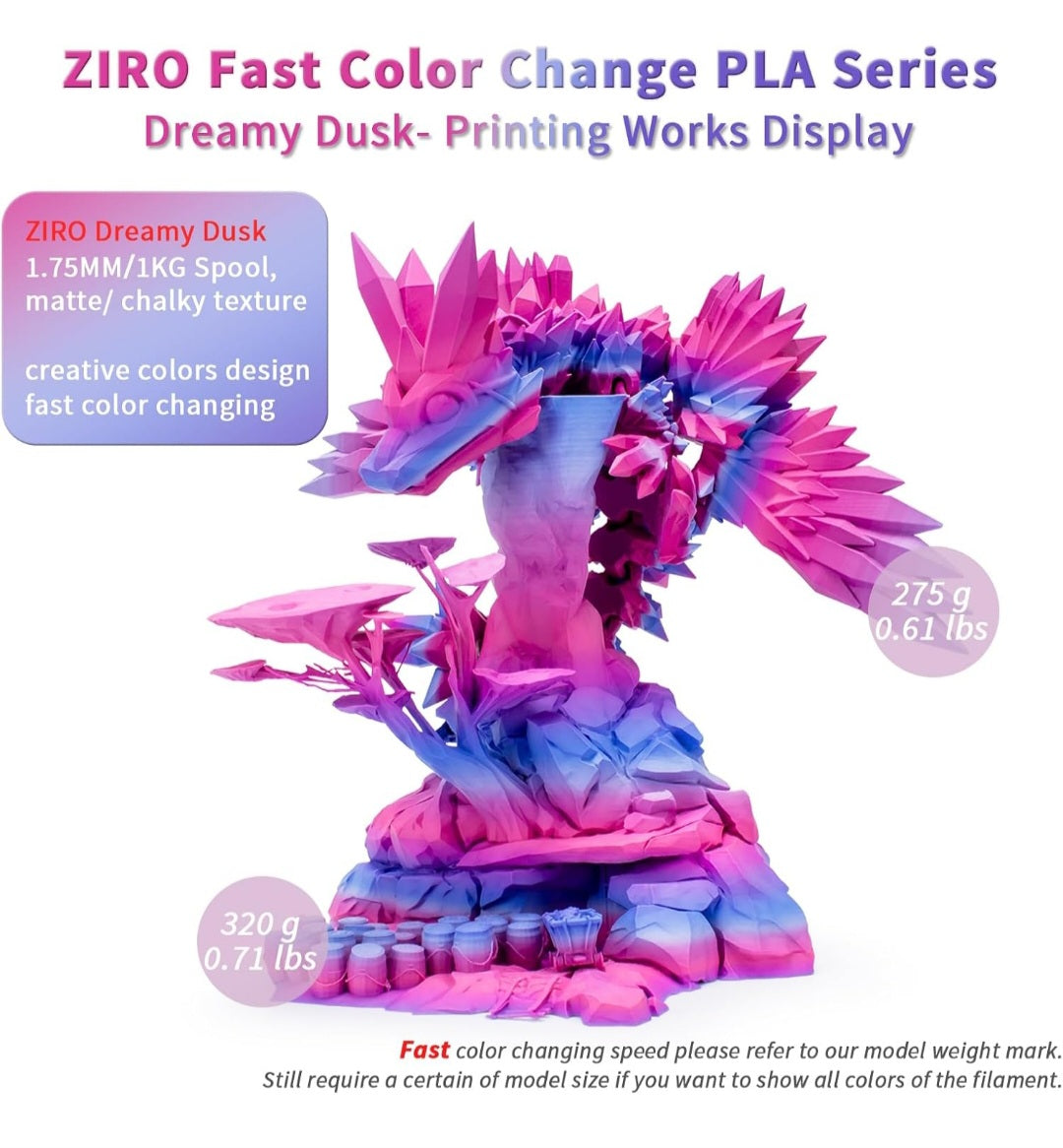 Ziro Dreamy Dusk Rainbow Matt - Plottersu