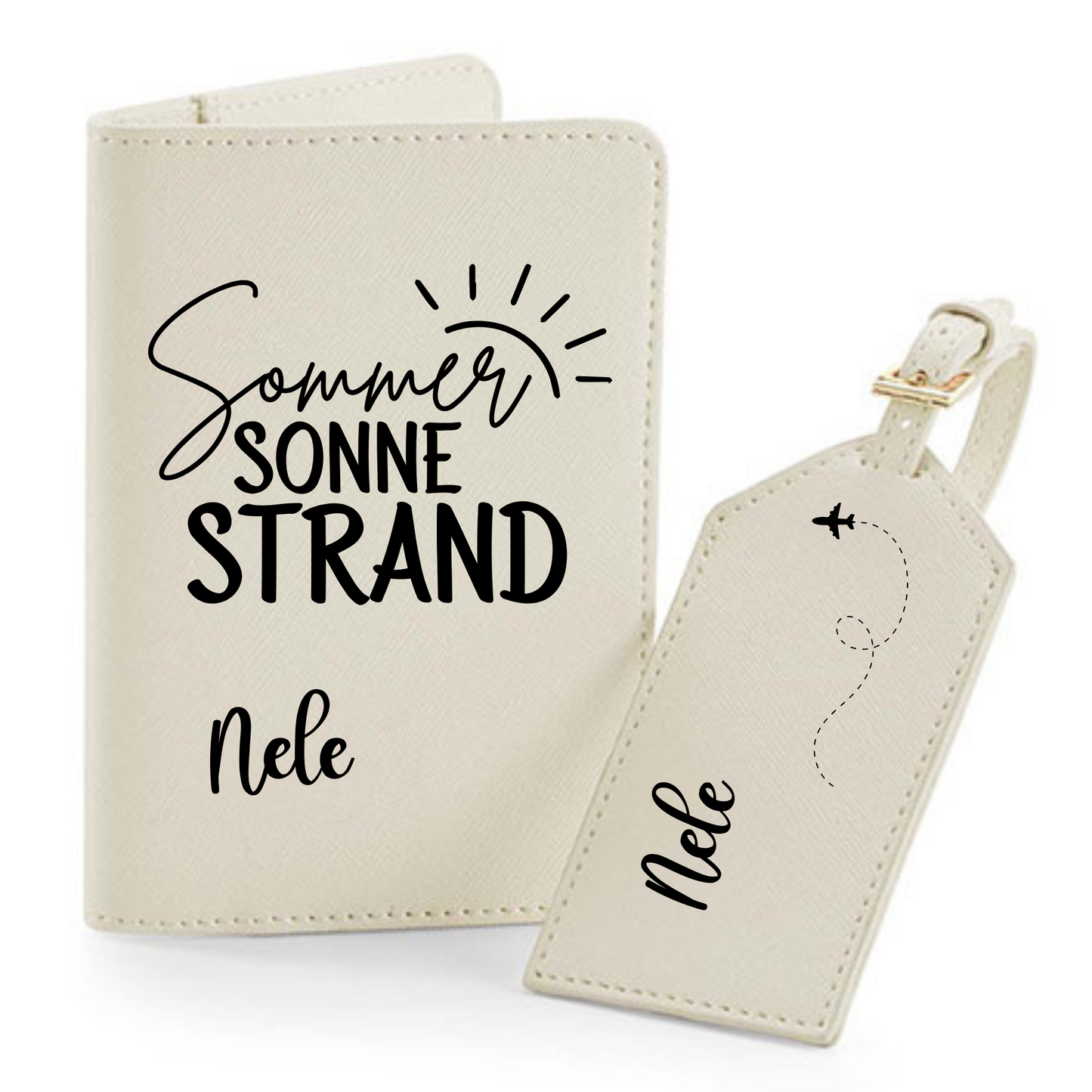 Reisepasshülle Sommer Sonne Strand ⎢ Passport Hülle ⎢ Perfekt für deinen Urlaub - Plottersu