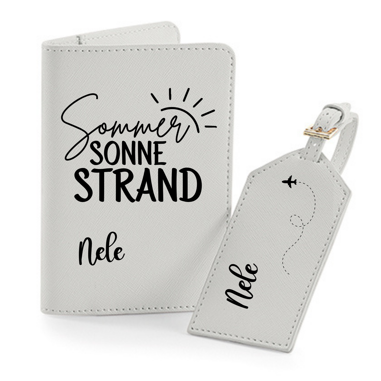 Reisepasshülle Sommer Sonne Strand ⎢ Passport Hülle ⎢ Perfekt für deinen Urlaub - Plottersu