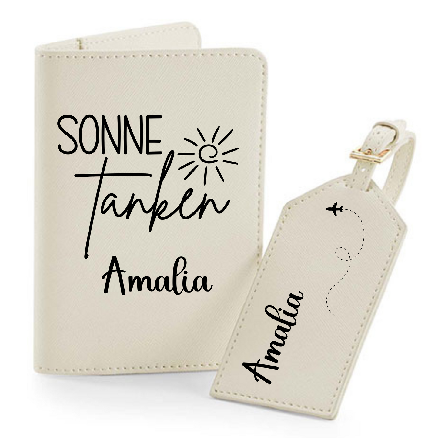 Reisepasshülle Sonne Tanken ⎢ Passport Hülle ⎢ Perfekt für deinen Urlaub - Plottersu