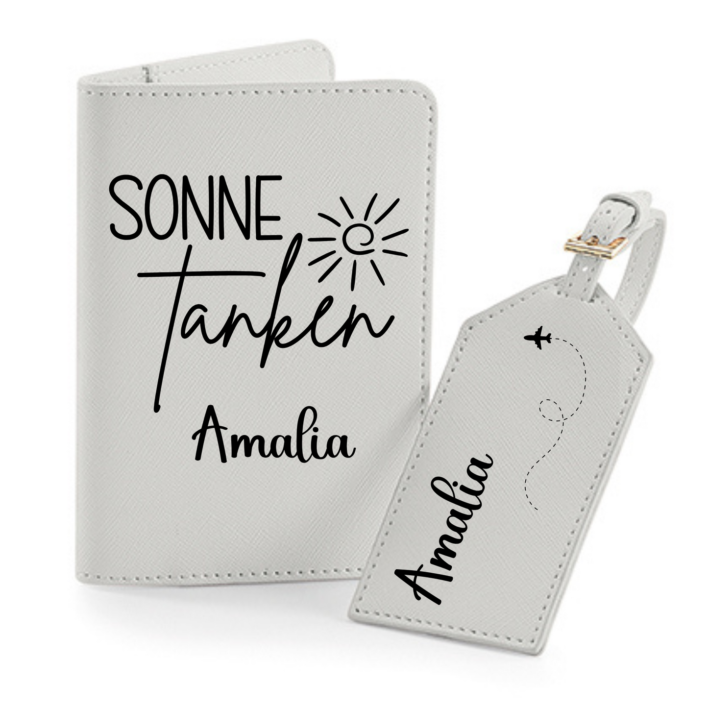 Reisepasshülle Sonne Tanken ⎢ Passport Hülle ⎢ Perfekt für deinen Urlaub - Plottersu