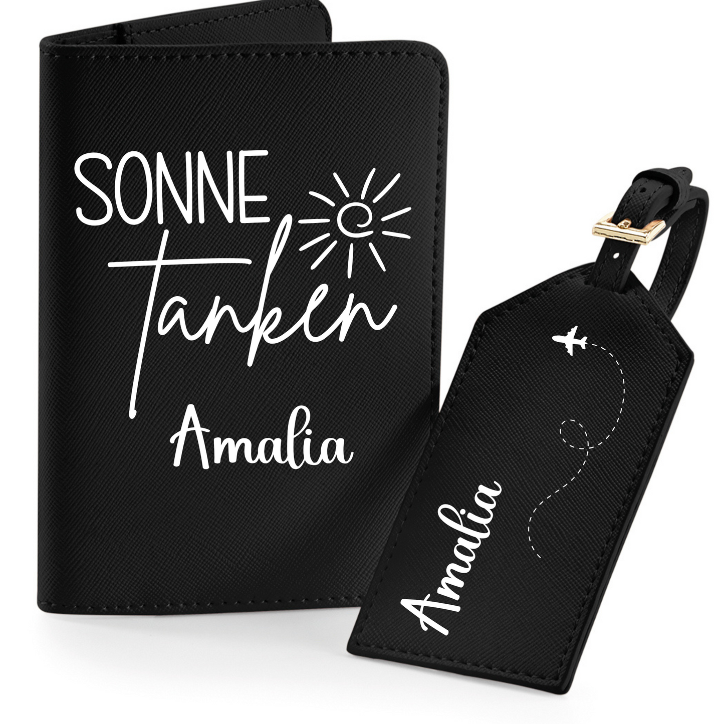 Reisepasshülle Sonne Tanken ⎢ Passport Hülle ⎢ Perfekt für deinen Urlaub - Plottersu