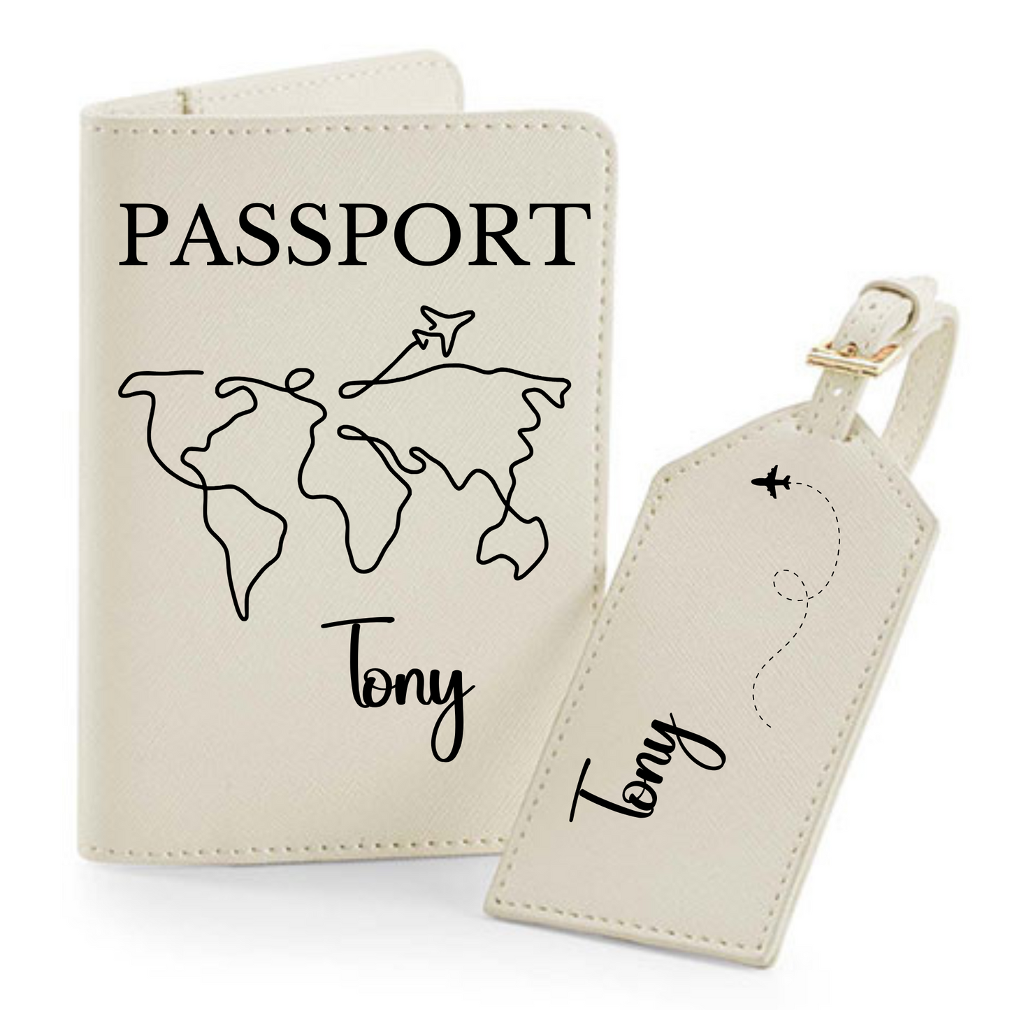 Reisepasshülle Weltkarte ⎢ Passport Hülle ⎢ Perfekt für deinen Urlaub - Plottersu