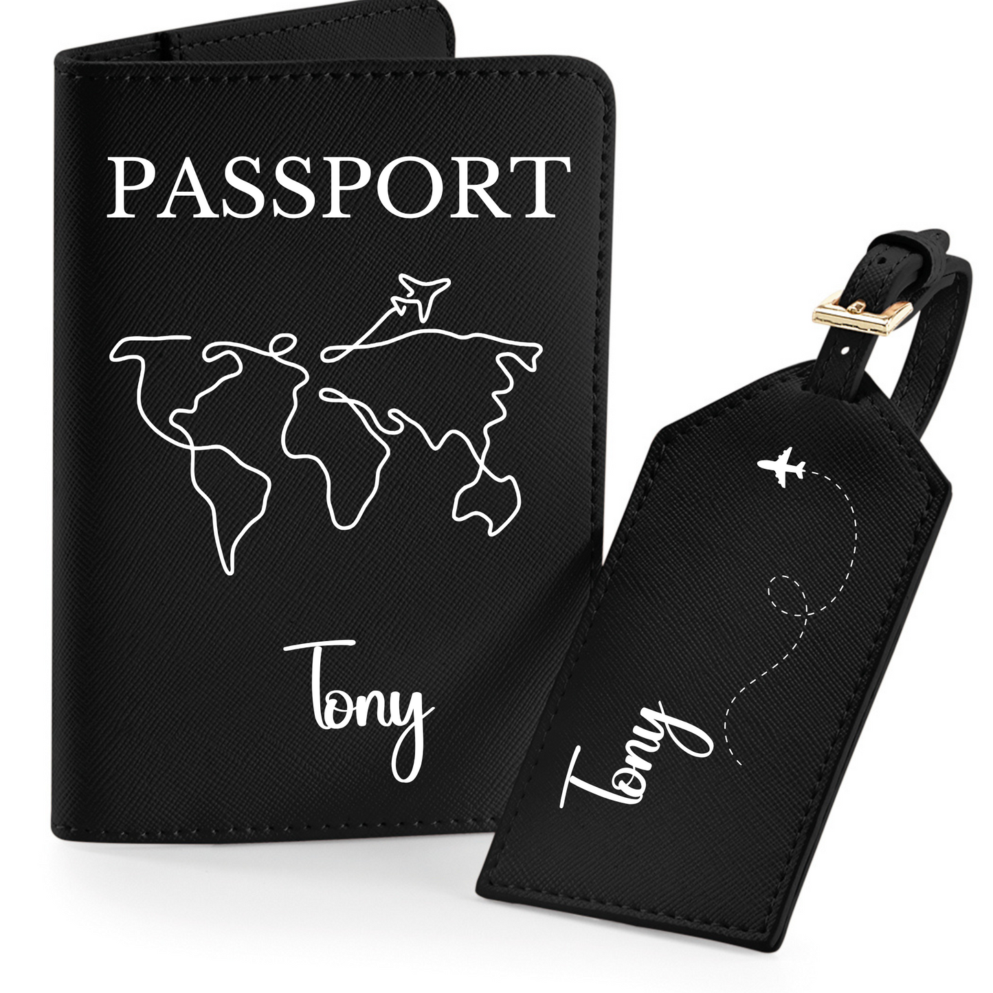 Reisepasshülle Weltkarte ⎢ Passport Hülle ⎢ Perfekt für deinen Urlaub - Plottersu