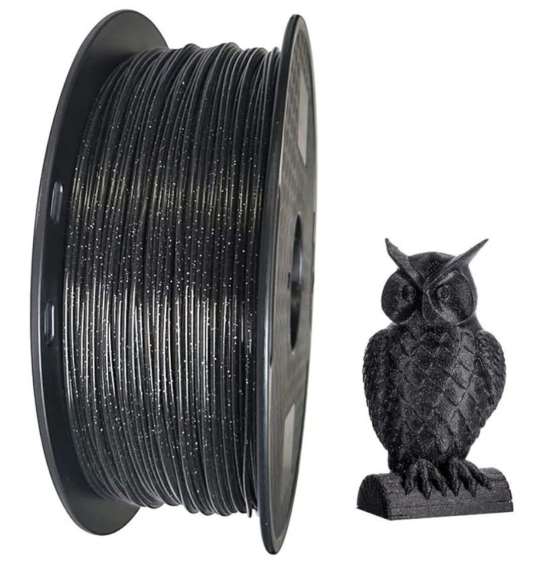 CC3D Schwarz Glitzernd Galaxie - Plottersu