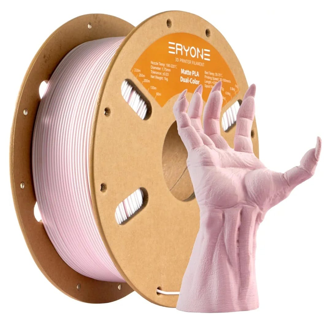 ERYONE Matte PLA Dual Matte Rosa & Weiß - Plottersu
