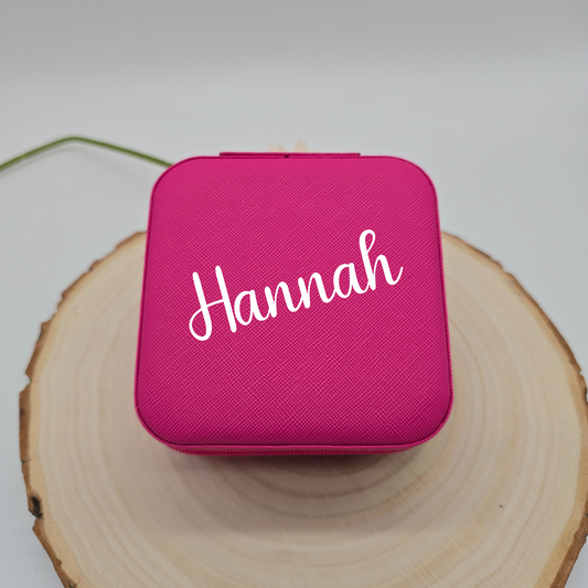 Personalisiertes Schmuckkästchen in Pink - Plottersu