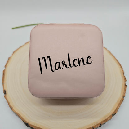 Personalisiertes Schmuckkästchen in Rosé - Plottersu