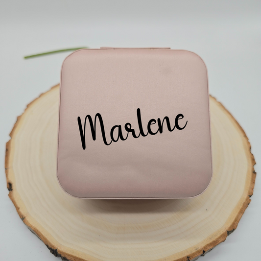 Personalisiertes Schmuckkästchen in Rosé - Plottersu