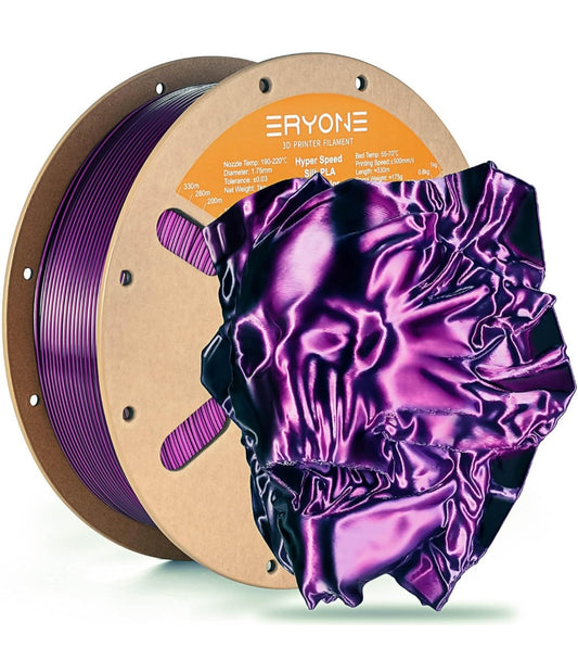 Eryone Purple & Black   Silk - Plottersu