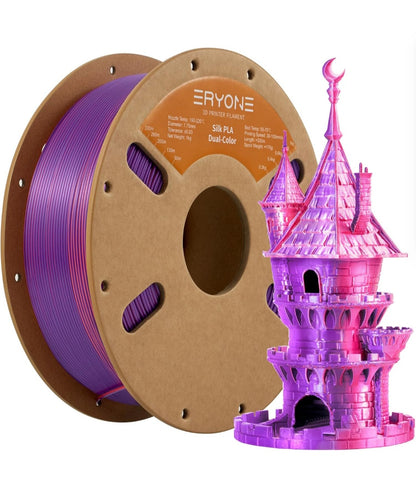 Eryone Orange Red & Purple    Silk - Plottersu