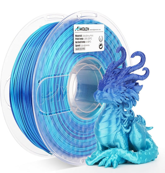Amolen  Green Blue   Silk - Plottersu
