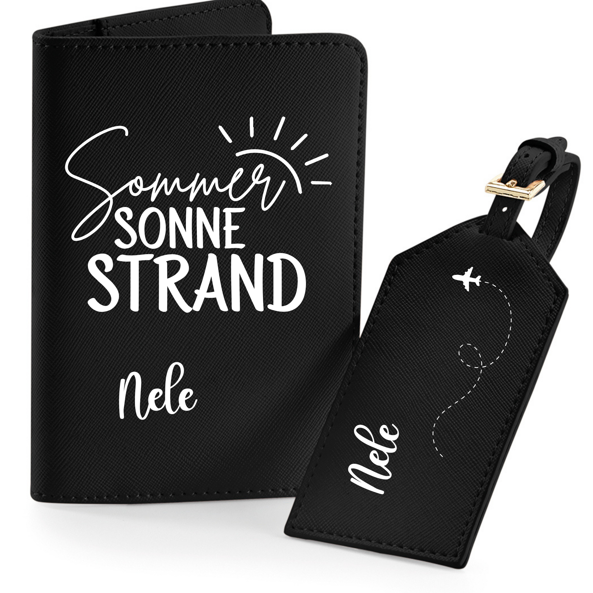 Reisepasshülle Sommer Sonne Strand ⎢ Passport Hülle  ⎢ Perfekt für deinen Urlaub - Plottersu