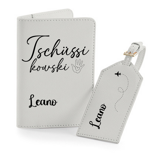 Reisepasshülle Tschüssi Kowski  ⎢ Passport Hülle  ⎢ Perfekt für deinen Urlaub - Plottersu
