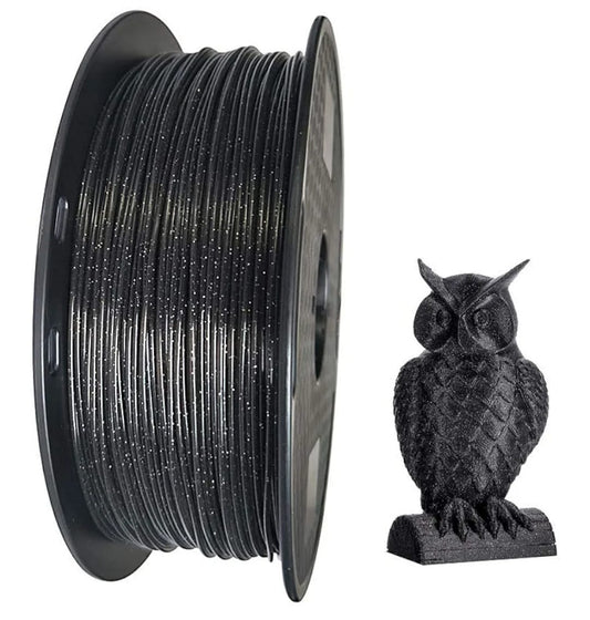 CC3D Schwarz Glitzernd Galaxie - Plottersu